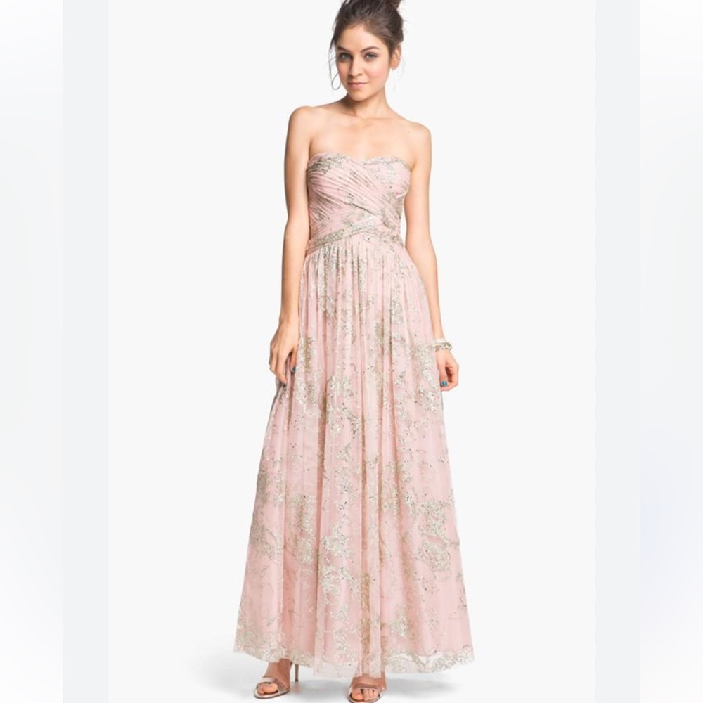 Hailey Adrianna Papell Glitter Tulle Ball Gown NWT sz 8
